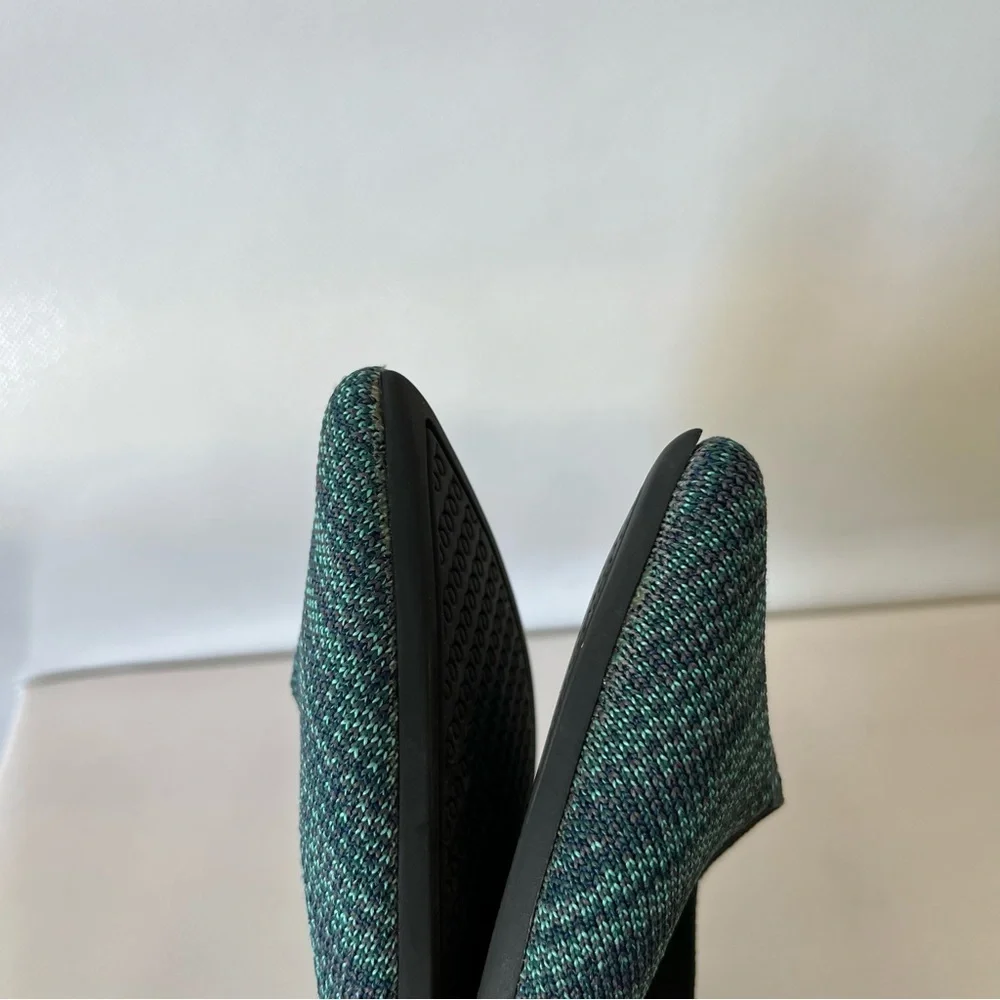 Rothy’s The Point Aqua Heather Flats